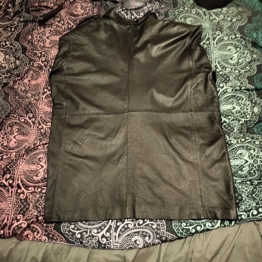 Leather jacket men's 3x